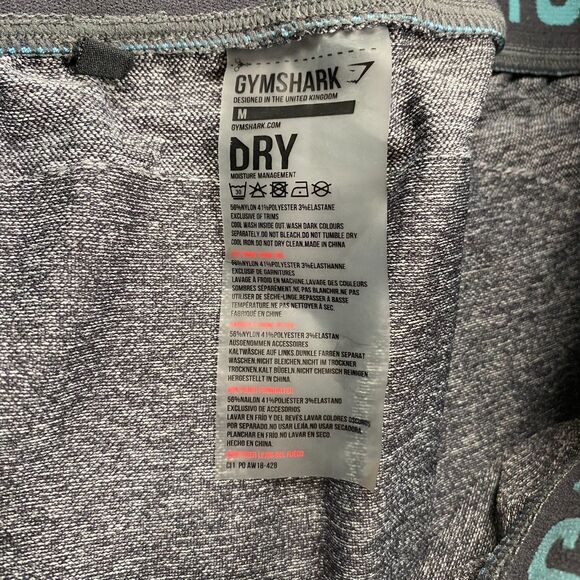 Gymshark Leggings Yoga Athletic Gray Seamless Booty Contour Low Rise Size Medium - Picture 5 of 5